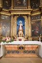 Detail of altar inside Riaza church