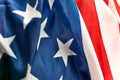 Detail of the American flag Royalty Free Stock Photo