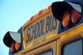 Detail of an american school bus.