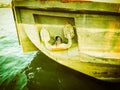 ship anchor detail vintage retro Royalty Free Stock Photo