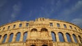 ancient roman arena, Amphitheater, Pula, Croatia Royalty Free Stock Photo