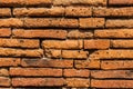 Detail ancient brick wall Royalty Free Stock Photo