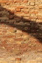 Ancient brick wall in Venice Italy - Background Royalty Free Stock Photo