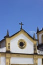 Detail of an ancient church in Olinda, Recife, Brazil Royalty Free Stock Photo