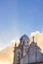 Detail of an ancient church in Olinda, Recife, Brazil Royalty Free Stock Photo