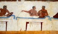 Detail of an ancient greek fresco