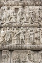 Detail of Ancient Roman Arch of Galerius in the center of city of Thessaloniki, Greece