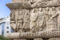 Detail of Ancient Roman Arch of Galerius in the center of city of Thessaloniki, Greece Royalty Free Stock Photo