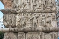 Detail of Ancient Roman Arch of Galerius in the center of city of Thessaloniki, Greece