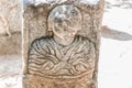 Detail of ancient Roman marble gravestones