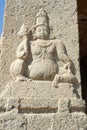 Detail at the ancient ruins of Vijayanagara Empire in Hampi