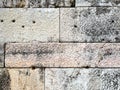 Detail of ancient stone wall of the Acropolis Royalty Free Stock Photo