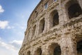 Detail of the ancient Theatre of Marcellus in Rome Royalty Free Stock Photo