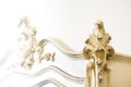 Detail of an antique italian furniture just restored Royalty Free Stock Photo