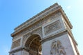 Detail of the Arc de Triomphe in Paris