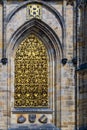 Detail of architecture, cathedral of Saint Vitus, Praque, Old town,