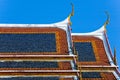 Detail of architecture at Famous Wat Arun The Temple of Dawn Royalty Free Stock Photo