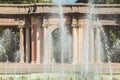 Detail of the architecture of the fountains of Dona Casilda park