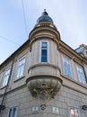 Detail of architecture from the Franjo KuhaÃÂ Music School within the walls of the medieval fortress in Osijek