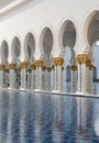 Detail of archs of the Sheick Zayed Grand mosque in Abu Dhabi