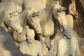 Army of Terracotta Warriors and Horses, Xian, China Royalty Free Stock Photo