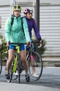 Detail of arrival of the participants in a Triathlon