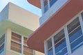 Detail of Art Deco houses in Miami Beach