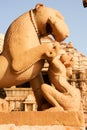 Detail of artwork at the Khajuraho temples