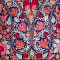 Detail asian carpet on sale at shop in the Thamel District of Kathmandu, Nepal Royalty Free Stock Photo