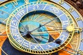 Detail of the astronomical clock in the Old Town Square in Prague, Czech Republic Royalty Free Stock Photo