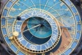 Detail of the astronomical clock in the Old Town Square in Prague, Czech Republic Royalty Free Stock Photo