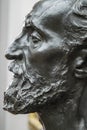 Detail of Auguste Rodin`s statue of Jules Dalou