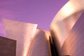 Detail of the avant garde architecture of Walt Disney Concert Hall designed by architect Frank Gehry at downtown Royalty Free Stock Photo