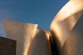 Detail of the avant garde architecture of Walt Disney Concert Hall designed by architect Frank Gehry at downtown Royalty Free Stock Photo