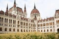 Detail of the back side of the Parliament Building in Budapest, Hungary Royalty Free Stock Photo