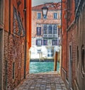 Detail of a backstreet in Venice Royalty Free Stock Photo