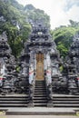 Detail from the Balinese Hindu temple Pura Goa Lawah in Indonesia Royalty Free Stock Photo