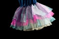 Detail of a ballet dancer costume Royalty Free Stock Photo