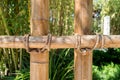 Detail of the bamboo fence