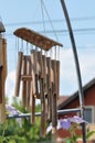 Bamboo wind chimes sound for hanging