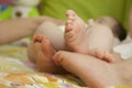 Detail of the bare feet Royalty Free Stock Photo