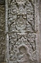 Detail of bas-relief in Angkor Wat Royalty Free Stock Photo