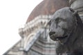 Detail of the base of the Cathedral of Santa Maria del Fiore, the Duomo of Florence Royalty Free Stock Photo