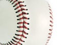 Detail of baseball ball Royalty Free Stock Photo
