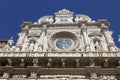 Detail of the Basilica of Holy Cross (Santa Croce) in the historic center of Lecce, Puglia, Italy Royalty Free Stock Photo