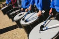 Detail of bass sound drums