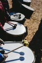 Detail of bass sound drums