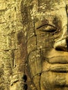 Detail of Bayon temple, Angkor Wat Royalty Free Stock Photo