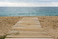 Detail beach walkway