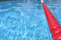 beacon or buoy separating a lane in a swimming pool